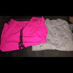 Girls justice long sleeve shirts